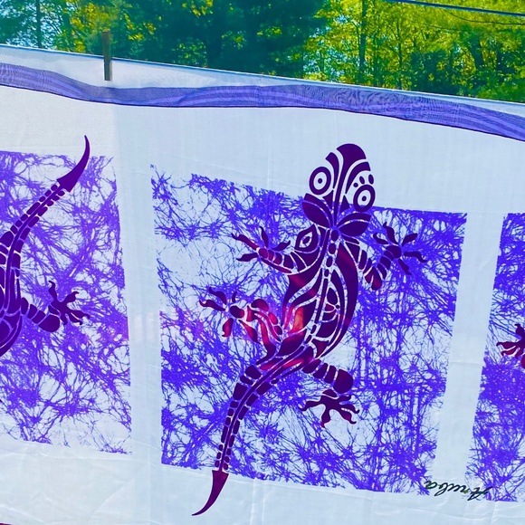 Hand Painted Pareo Coverup - Picture 15 of 17